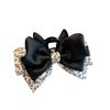 1pc Elegant Floral Bow Clip, New Retro Autumn and Winter Style, Shark Clip Hair Clip Headband At the Back of the Head