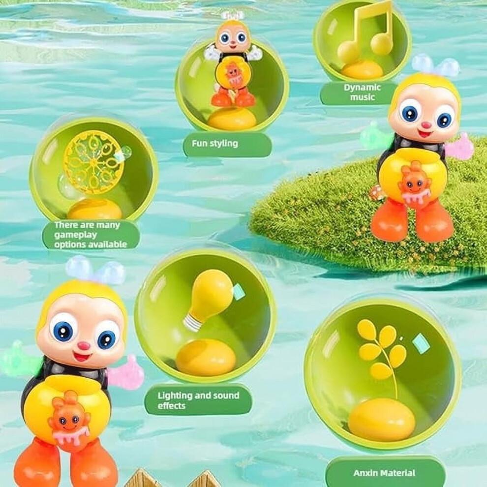 Baby Dancing Moving Dancing Bee Toy With Lights Music Toys Age 3-12 Months, with Preschool Learning Sensory Toys Legs Move Body Eyes
