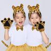 Animal Tigre Costume Accessories Halloween Cosplay Costume Tigre Ears Headband Bowtie Face Stickers Tigre Tail Tutu