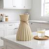 Creative Origami Vase European Pleated Vase Plastic Waist Folding Flower Vase Folding Paper Style Dry Flower Bottle Modern