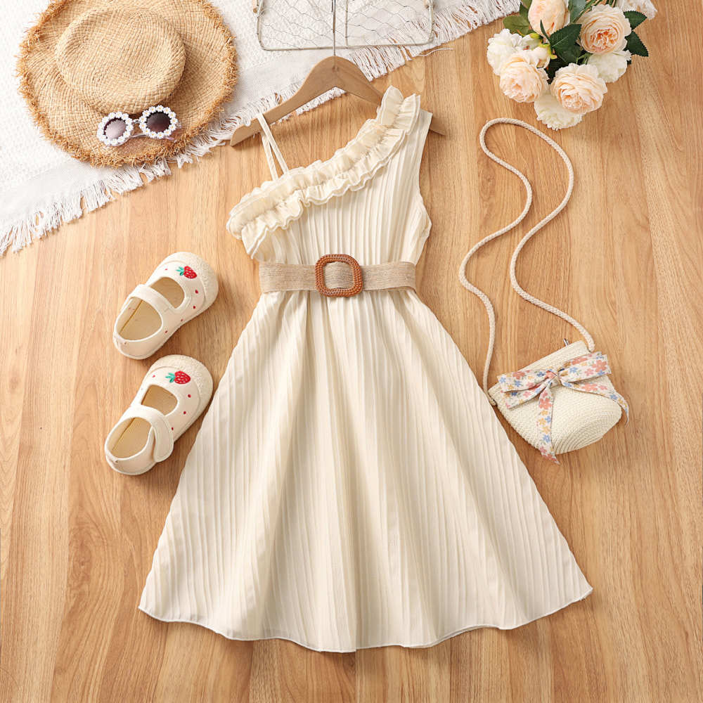 Girls Fashionable Dress - Summer Children s Princess Halter Dress 10Y
