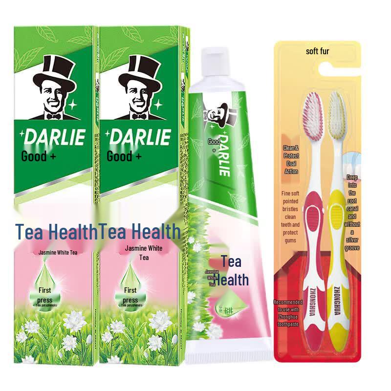 Hawley Tea Pepsodent Jasmine White Tea Toothpaste & Toothbrush Set