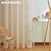 1 ST Jacquard Raamgordijn Europees Design Bloemen Tule Woonkamer Gordijn Voor Home Decor