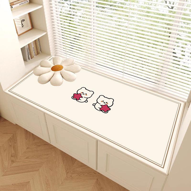 Four Seasons Universal Chenille Cushion: Non-Slip, Cut-to-Fit Cartoon Household Pad for Bedroom, Balcony, or Bay Window