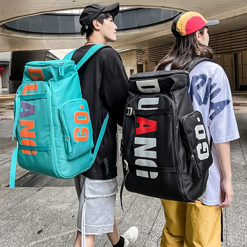 Buchstaben Reise-Rucksack Großes Fassungsvermögen Wasserdicht Sport-Gymnastiktasche Multifunktionaler Outdoor-Rucksack Trocken Nass Schultaschen