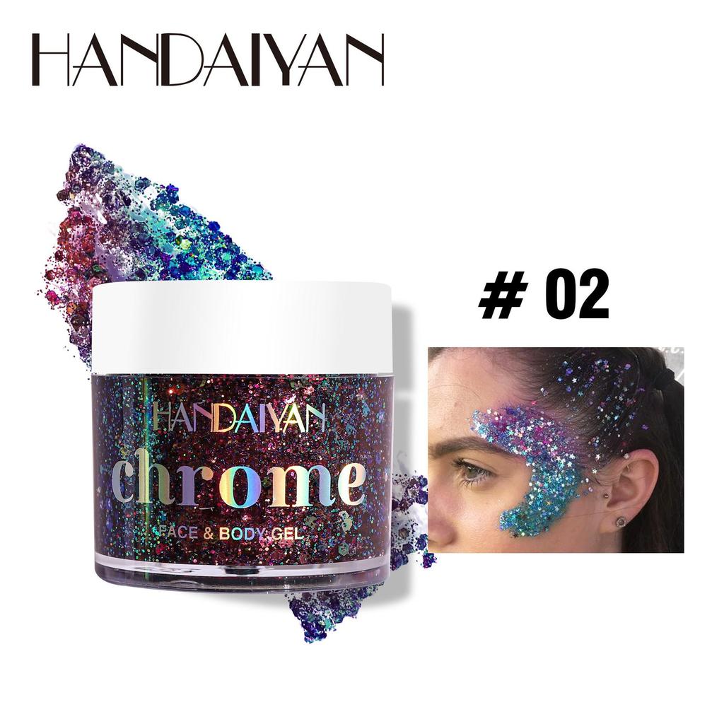 Gel Eyeshadow Color Changing Gel Glitter Eyeshadow Face Body Patch Glitter Stage Makeup Multifunctional Glitter Gel