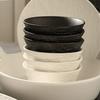 Luxe Keramisch Westers Steak- en Dessertbord met Steenstructuur - Perfect voor Hotels en Huizen