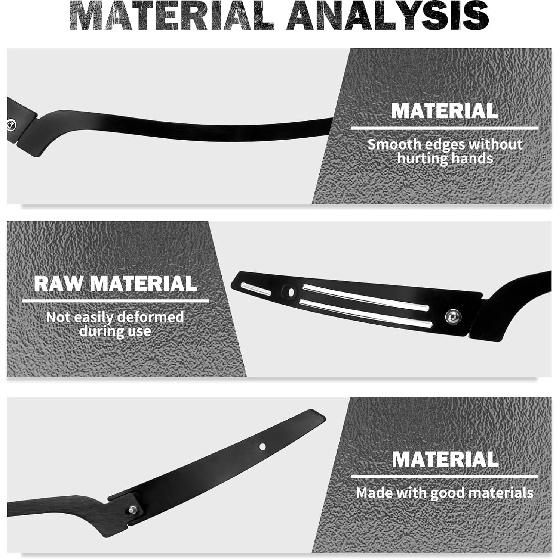 HDBUBALUS Motorcycle Split Windshield Trim Side Trim Kit Fit for Harley Road Glide CVO FLTRU FLTRX 2015-2024