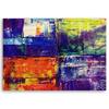 Canvas Print, Hand Painted Colourful Abstraction