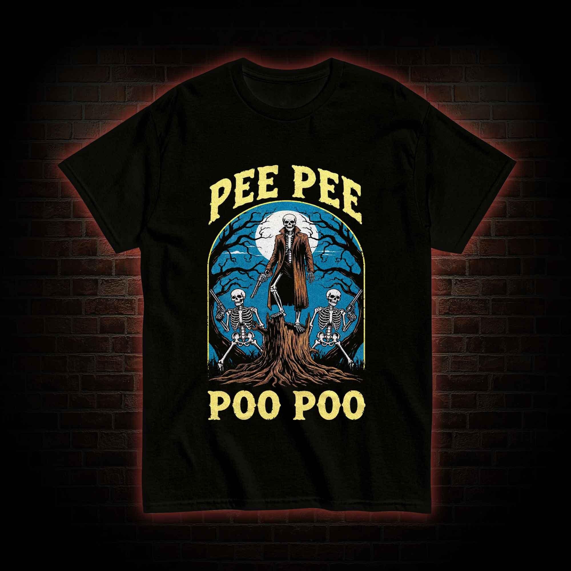Pee Pee Poo Poo Tshirt Vintage Fashion Short Sleeve Hip Pop Crew Neck T Shirts Casual Loose Streetwear Sports Tees Unisex S