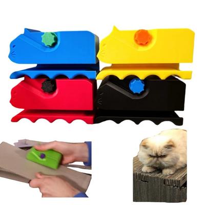 Handheld Cutting Tools Cardboard Cutter for Cat Scratchers Creative Portable 3D Printed Card Board Cutter Cute Cardboard Cutter