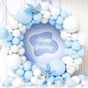 Pastellblaue Luftballons Girlande Babyblau Weißer Ballonbogen Set Hochzeit Abschluss Babyparty Geburtstagsfeier Dekoration Globos