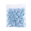 100 Pezzi Confetti in Tessuto Imbottito Petali da Lancio Cuore d'Amore Romantico Spugna Tavola Sposa Matrimonio Festa di San Valentino Decorazione