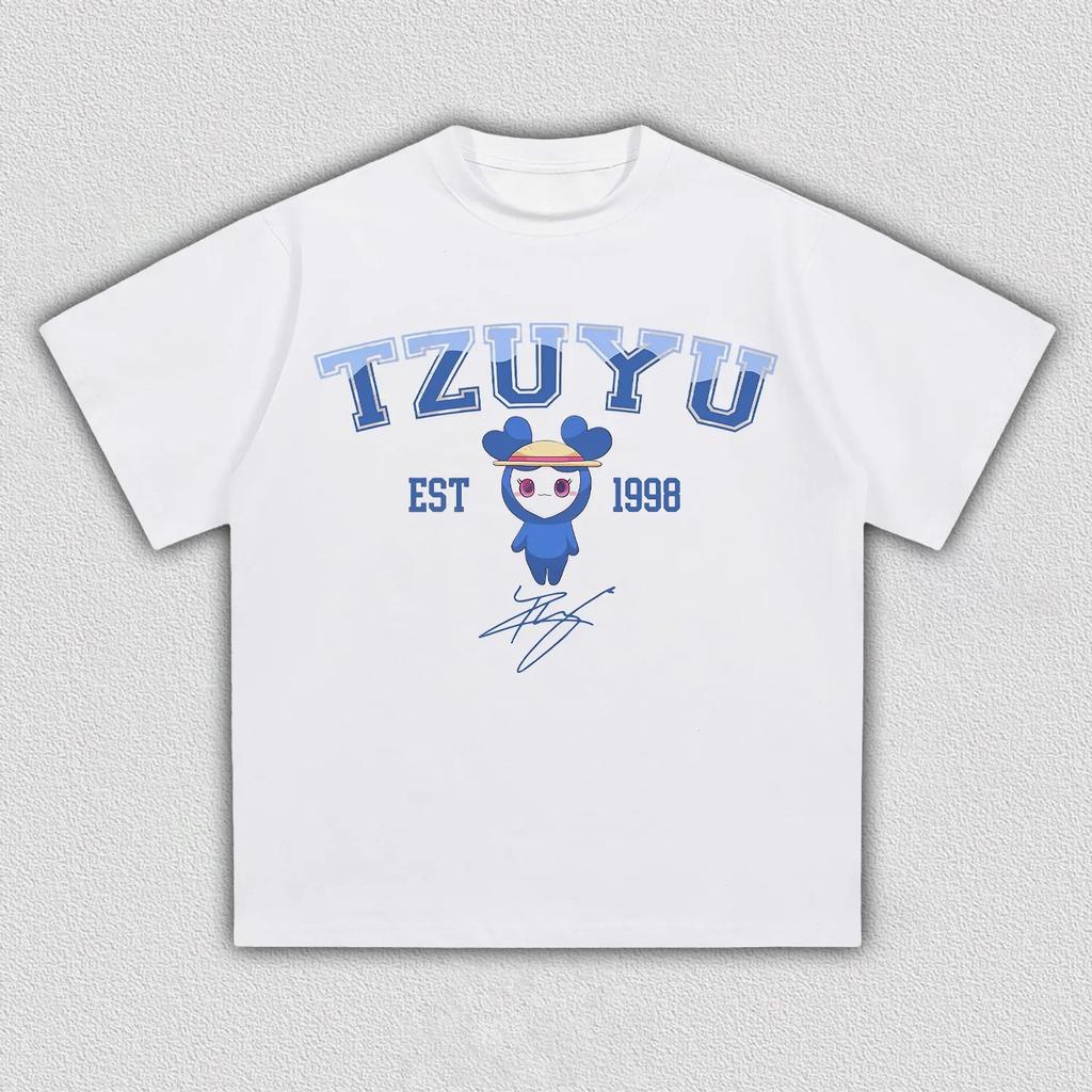 Kpop Girl Group Lovelys Tzuvely Graphic Unisex 100cotton Shirt 2026 Summer New Unisexs Y2k Korean Style Fashion Tshirt Fan Gift