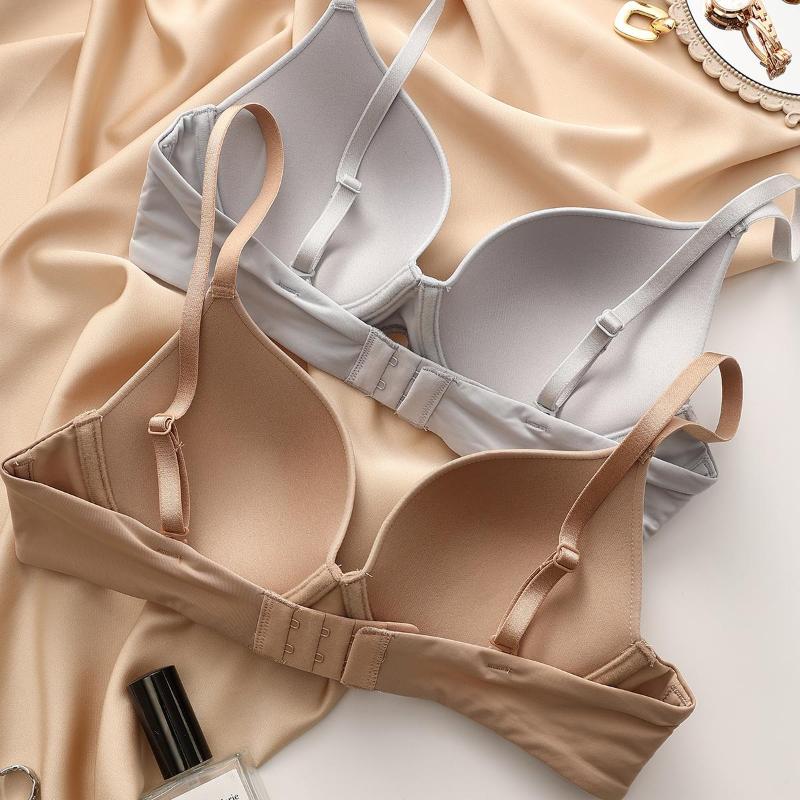 Plus Size Lingerie for Women Seamless Push Up Bra Sexy Thin Cup Cotton Brassiere Comfortable Underwie Bra