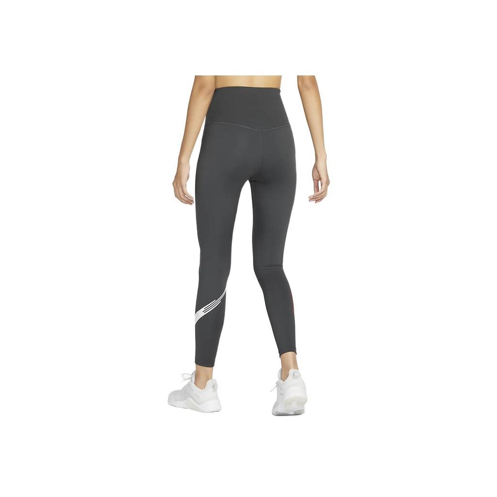Nike High Waist Printed Training Leggings Women Bottoms Coal-Black FD4071-060