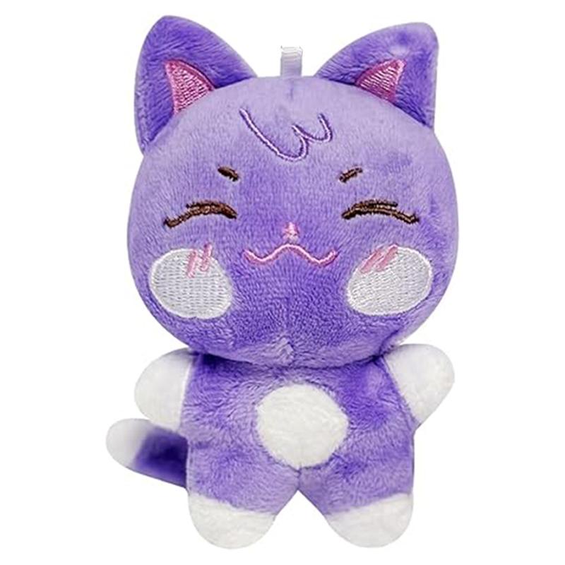 Mini Animal Plush Keyring Cute Fluffy Car Key Pendant Backpack Wallet Ornament Teen Girls Accessories