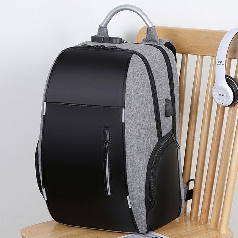 Ruizhi Men s USB Charging Large Capacity Backpack