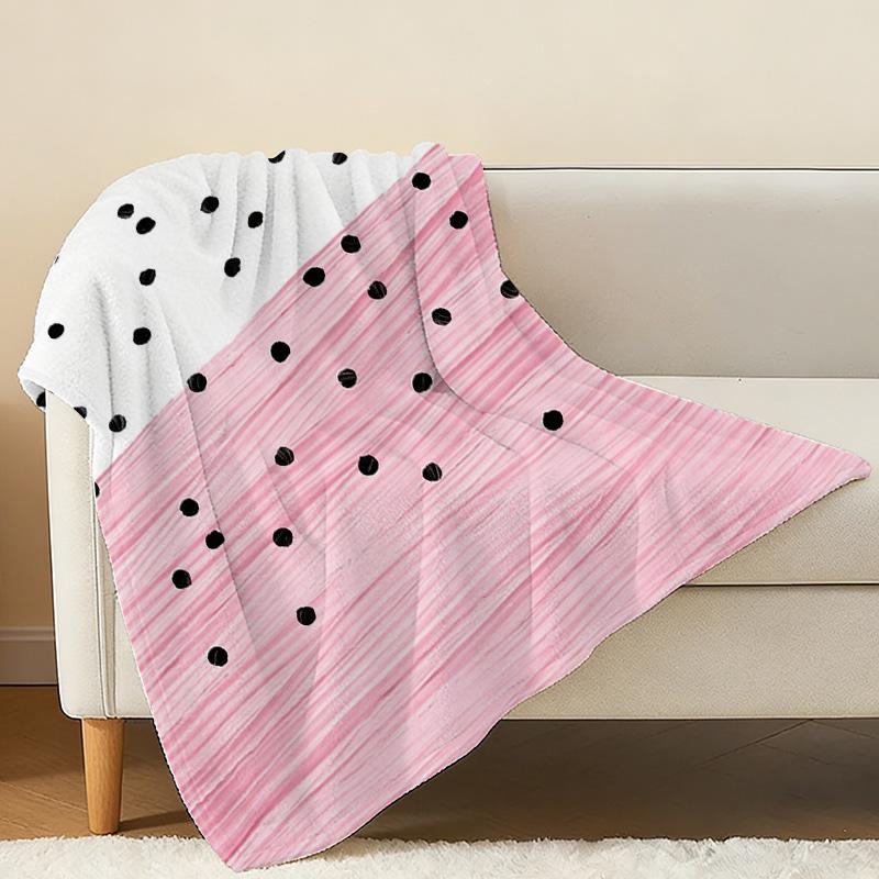 Flannel Fleece Blanket - High-Density Plush, Soft & Skin-Friendly Warm Throw, Festive for Halloween & Christmas, Cozy Home Use