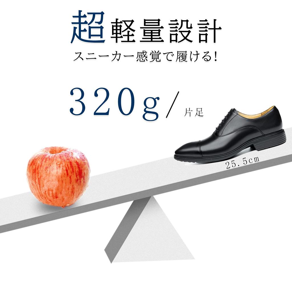 Foxsense Business Leather Dress Genuine Inner Premium Size Men's Shoes, Shoes, Leather, Straight-Tip Sneakers, Breathable, Wingtip, Comfortable,