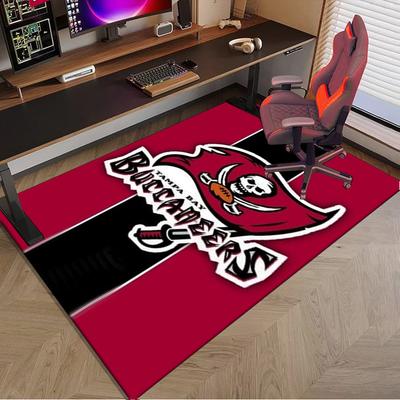 Tampa Bay Buccaneers Logo Area Rug for Office, Chair Rug, Decorative Carpet Livingroom Mat, Large Size Fan Gifts Christmas Gifts
