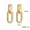 Trendy Double Hoop Oval Ear Cuff with Full Crystals Unique Fashion Earrings for Women