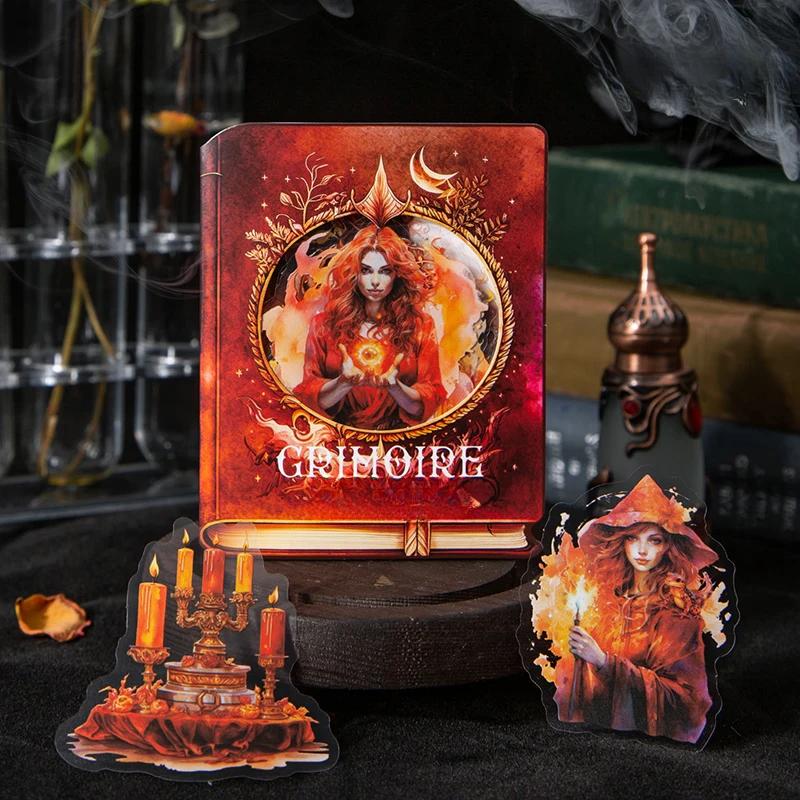 40 ks/balení Vintage Magické Nálepky Dekorativní Scrapbooking Deník Album Ručně Vyráběné Junk Journal Potřeby