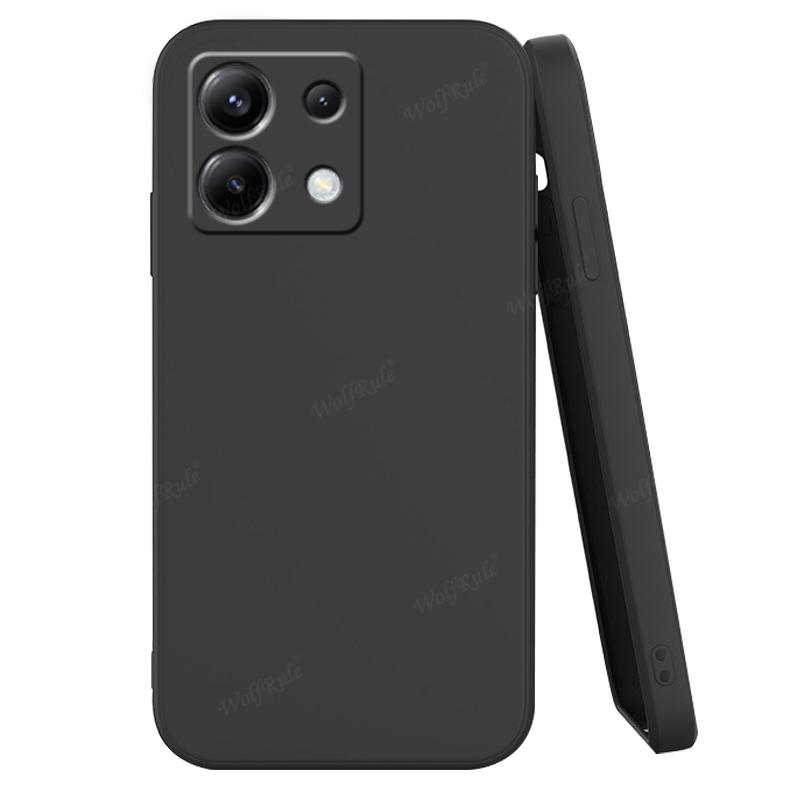 

For Cover Xiaomi Poco X6 5G Case For Poco X6 Pro 5G Capas Liquid Silicone Shockproof Armor Bumper Back TPU Soft Fundas Poco X6 For Poco X6 чёрный