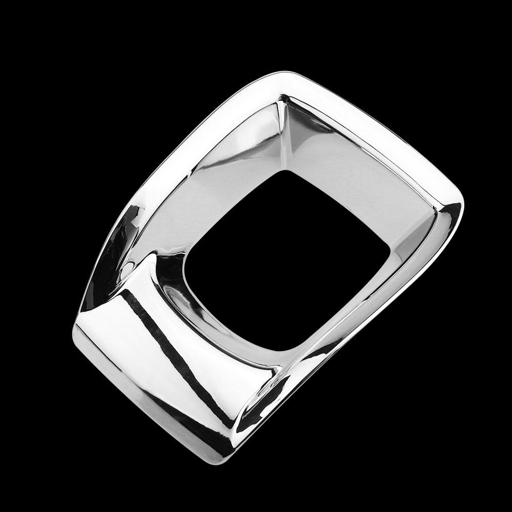 For Peugeot 2008 2014 2015 2016 2017 AT Car Gear Panel Trim ABS Chrome Car Gear Shift Knob Panel Cover Sticker Accessories