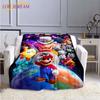Mario Bros Fashion Blanket Anime Flannel Bed Throw Blanket Soft 3D Printed Cartoon Coverlet Sofa Travel Camping Children Blanket