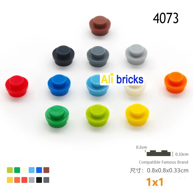 Professional Fishing Unisex Kids 120Pcs 1X1 Dots Thin Bricks Round Blocks Moc Educational Toys Building Assemblage Kids Learning Gift Size Compatible Brand 4073