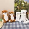 Soft Otter Plush Crossbody Bag Fluffy Portable Stationery Bag for Girls Daily Use Birthday Presents