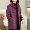 Plus Size XL-6XL Winter Jackets Woman Clothes Thick Warm Outerwears Hooded Elegant Loose Middle Age Women's Coat