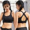 Integrated Bra Women's Fixed Cup Adjustable Wide Shoulder Strap Sports Bra Beautiful Back Bra