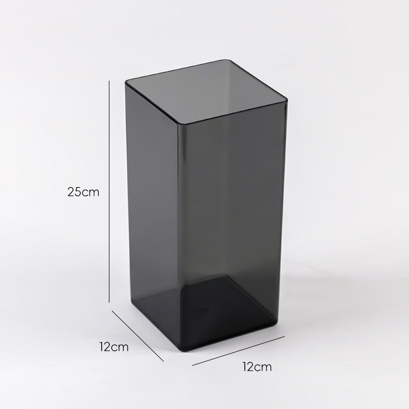 Acrylic Flower Box Transparent Vase Flowers And Green Plants Flower Arrangement Hydroponic Container Square Box Floral Storage