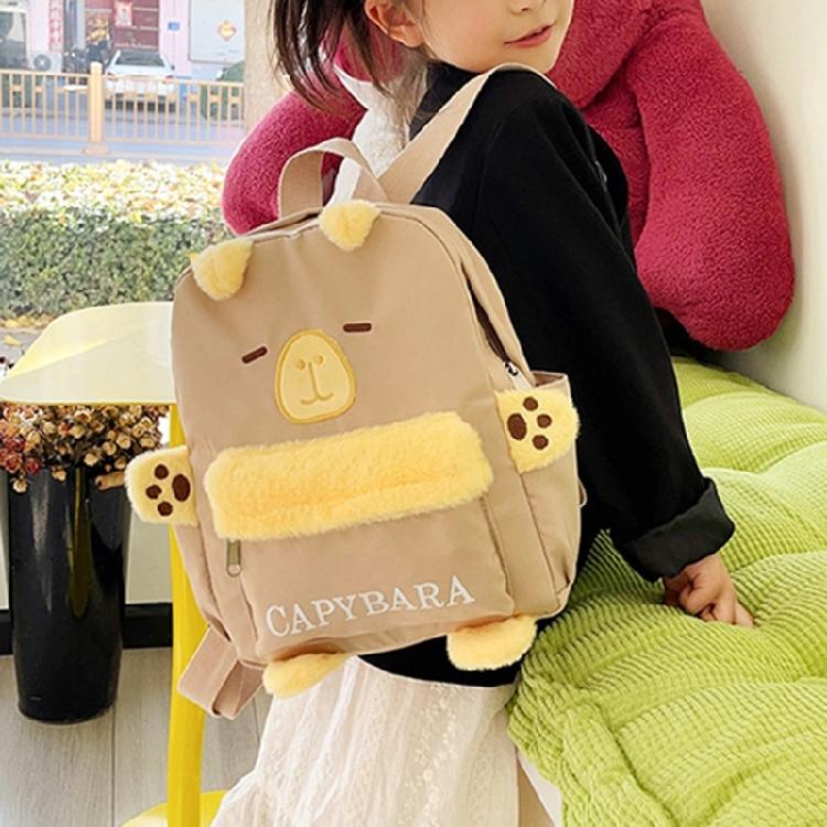 Sweet Cartoon Backpack for Girl Plush Backpack Large Capacity Backpack Book Bag Lovely Dolls Bag Student School Bag