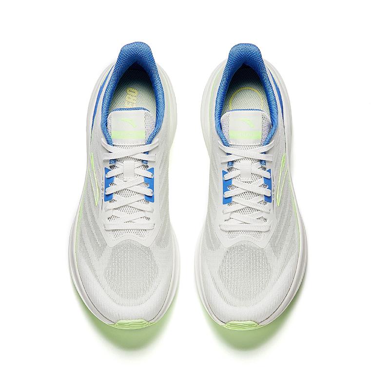 New Anta Slip-Resistant Breathable Low-Top Casual Running Shoes Men's White Blue Green 912525521-2