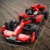 Non-Toxic 335Pcs Red Racing Car Building Blocks Toys Model Race Car Assemble Puzzle Bricks Toy Sets For Kid Desktop Ornament Gifts