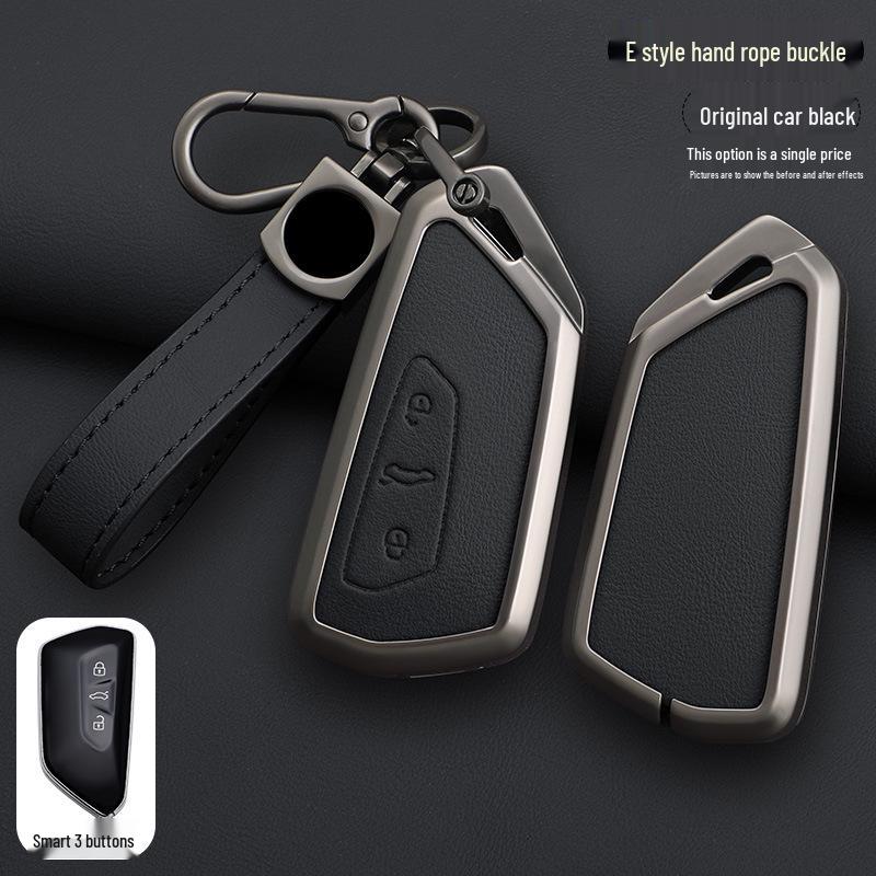 

Чехол для ключа автомобиля Volkswagen для Golf 8, Lamando L, Teramont X, Talagon, ID.3, ID.4X, ID.6 - Защитная оболочка с застежкой Premium Packaging