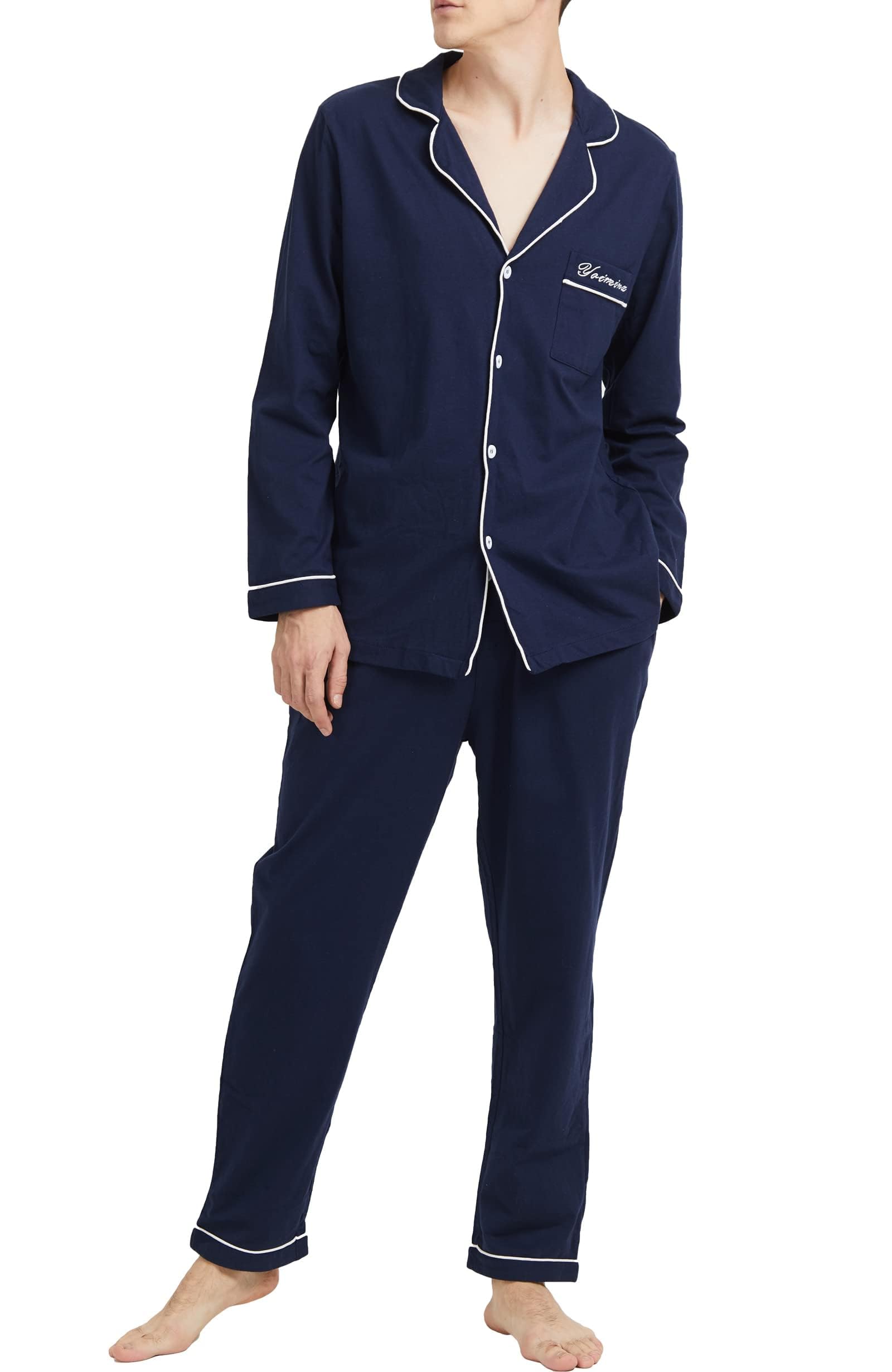 

Пижама мужская с открытым верхом и низом для больничной палаты от [Yoimira], весна, лето, тонкая, легкая, впитывающая, дышащая, спереди, комплект,