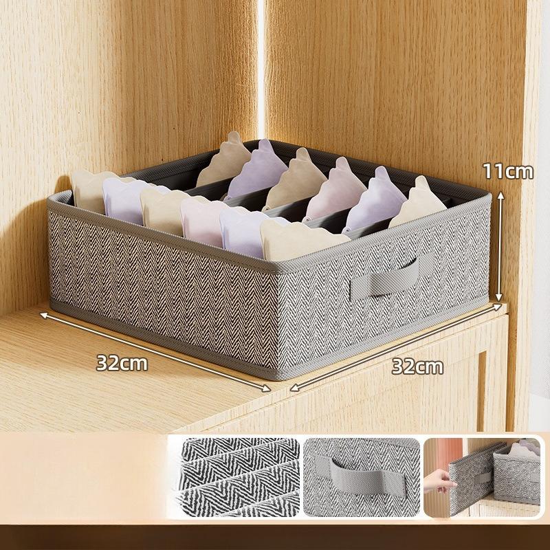 Tianshan Hemp Underwear Storage Box - Multifunctional Drawer Organizer for Bedroom, Dormitory, and Home Wardrobe