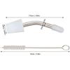 Stainless Steel Extended Kettle Spout with 10cm Brush, Coffee Kettle Spout for Home Kitchen Outdoor Use