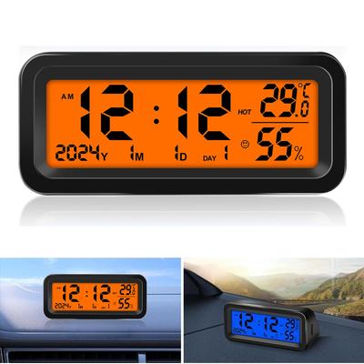 Car Clock Digital Clock Solar Car Clock Electronic Clock Solar