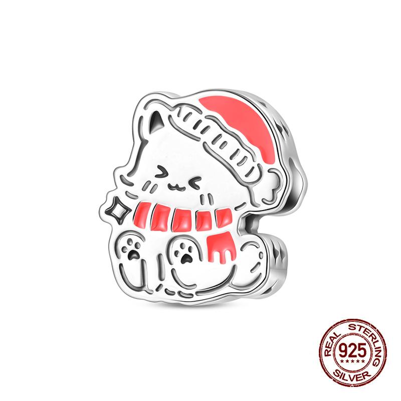 Charms Copper Moon Luminous Magical Cat Charms Beads Fit Original Bracelets Fashion Diy Jewelry Birthday Gifts