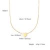 Elegant Charm Personality Simple Versatile Stainless Steel 18K Gold-Plated Valentine'S Day Gift Love Pendant Necklace For Women