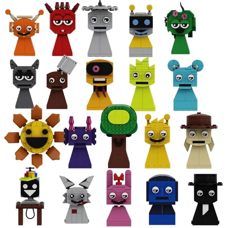 

Совместимость с блоками Spranky sprunki, развивающая развивающая игрушка, поющий монстр, игровые блоки, набор из 20 тел
