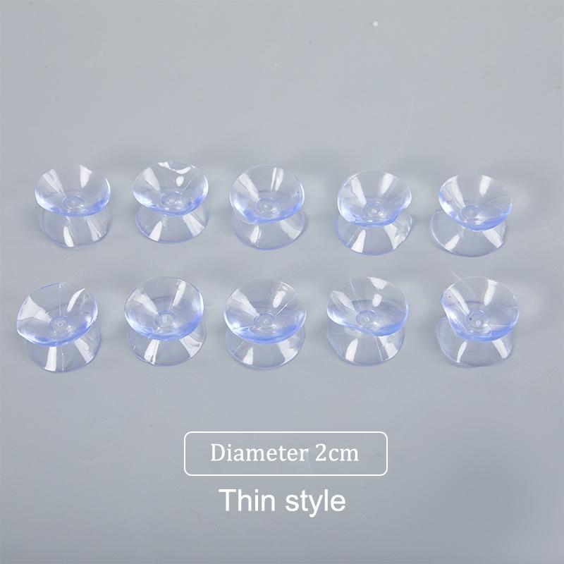

10 шт./лот ПВХ прозрачные двухсторонние присоски-присоски для стекла и пластика