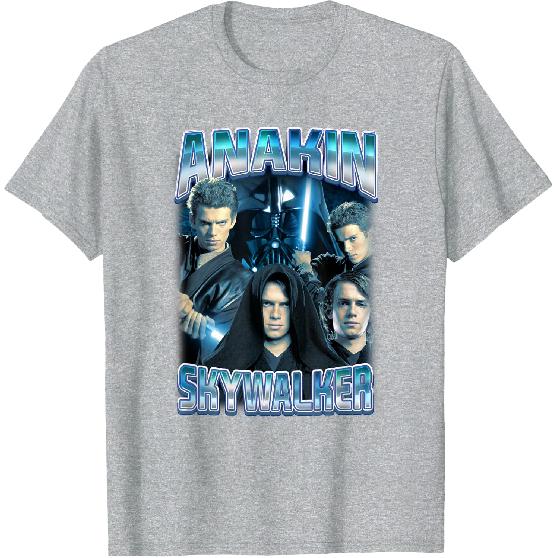 Star Wars Clássico Anakin Skywalker Colagem de Fotos Poster Camiseta