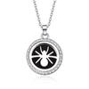 In-Stock Aromatherapy Hollow Diamond Pendant Necklace