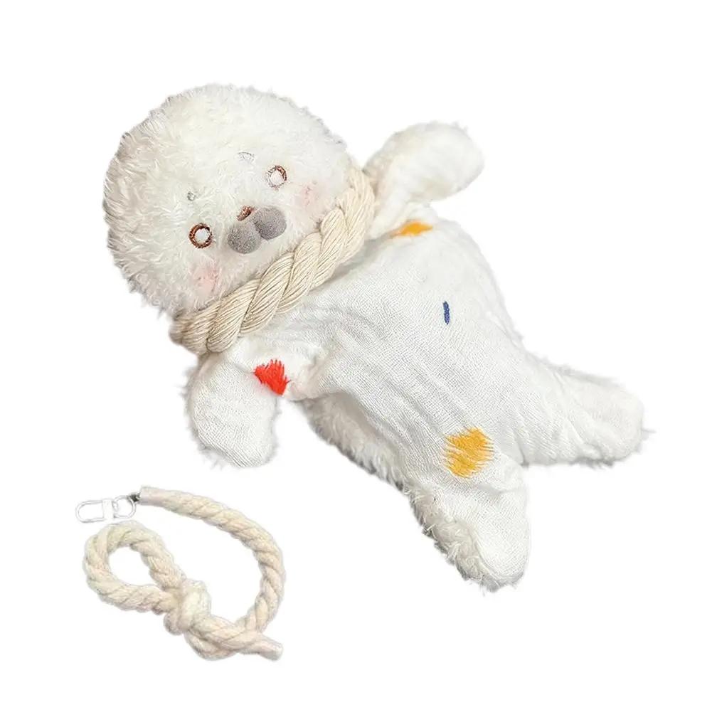 Stress Relief Plush Toy Cute Seal Bean Bag With Hanging Rope Funny Sensory For Stress Relief & Kids H6D1